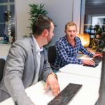 AI dashboard screenshot segmenting tech buyer personas in real time