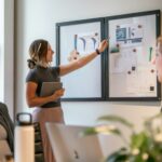 Executive using AI tools like Motion and Notion AI for productivity in strategic planning