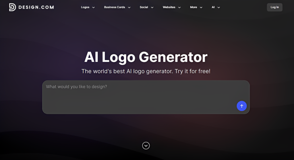 Design.com: For on-brand logos that need minimal editing