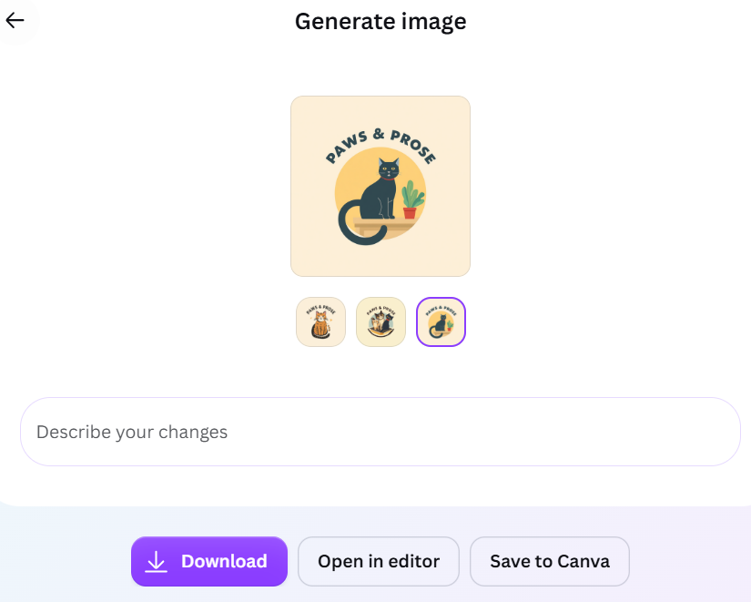 Canva: For fast and straightforward logo creation