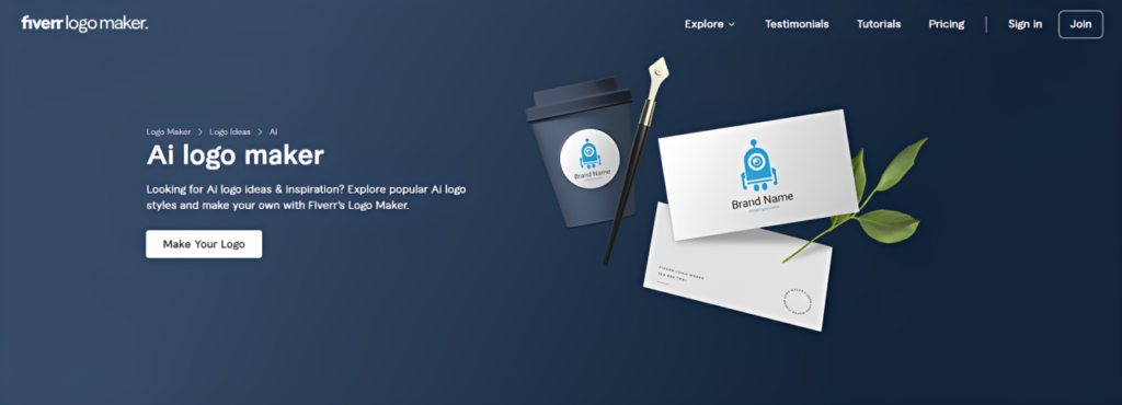 Fiverr Logo Maker: For logos with designer-made foundations