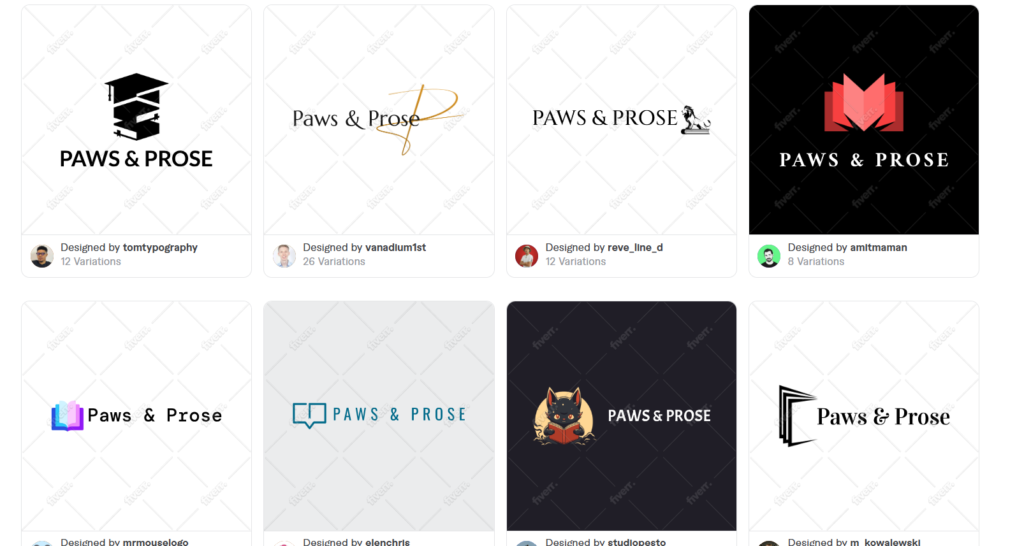 Fiverr Logo Maker: For logos with designer-made foundations